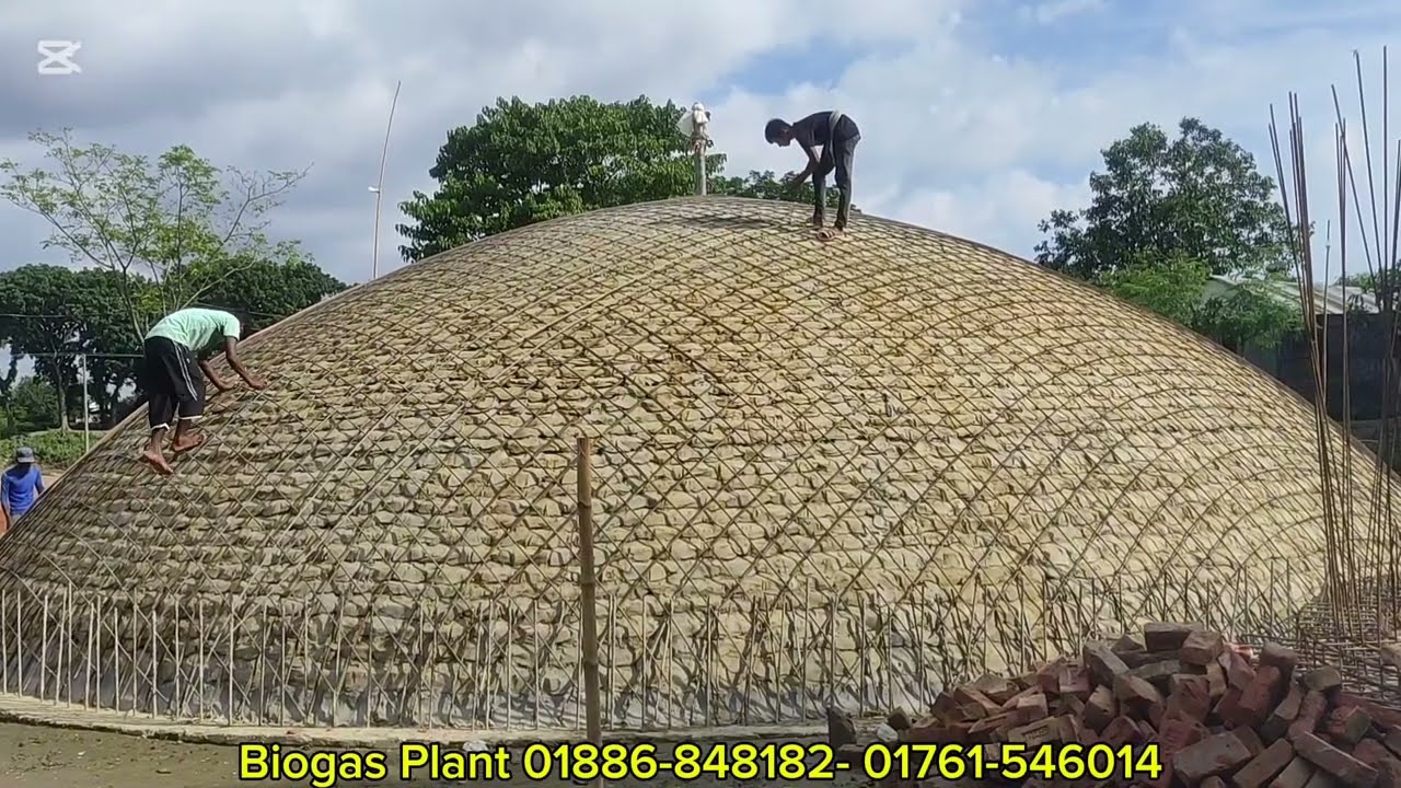 ৬০০ গরুর দিয়ে ৫০০ ফ্যামিলির বায়োগ্যাস প্লান্ট তৈরি | biogas plant |