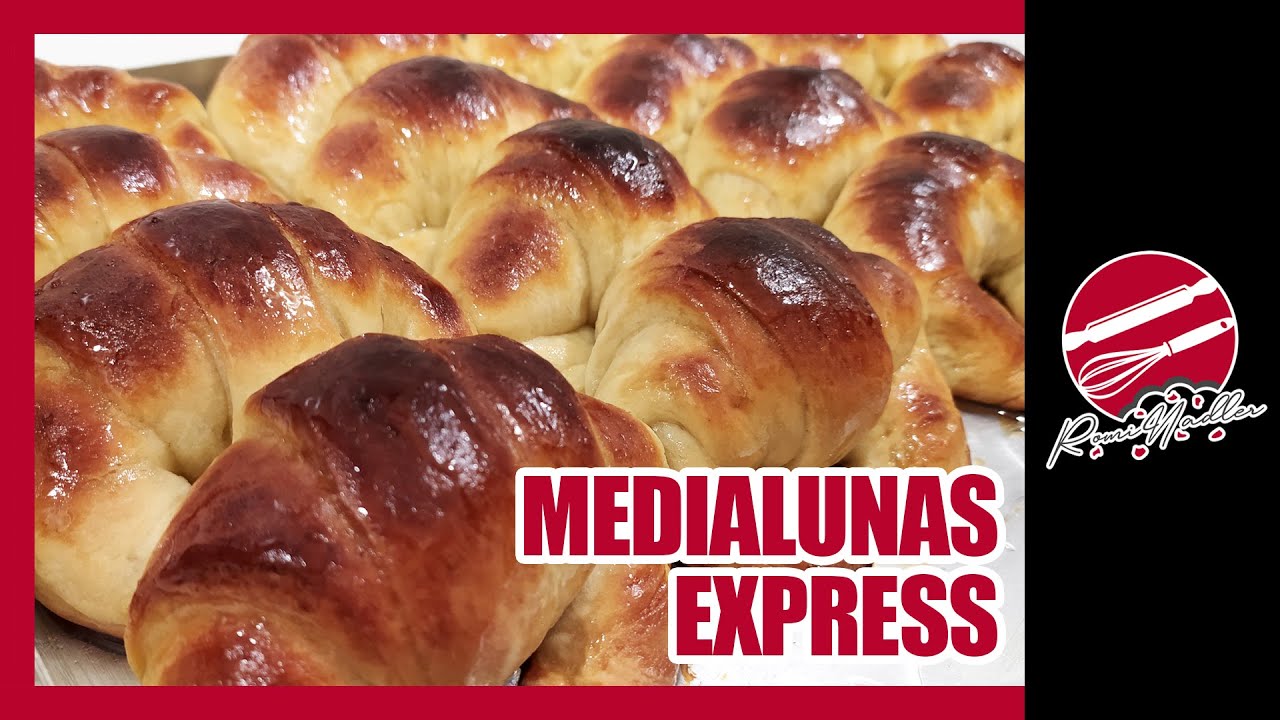 🥐 Cómo hacer MEDIALUNAS de MANTECA FACILES | cómo hacer ALMIBAR | Recetas de PANADERIA