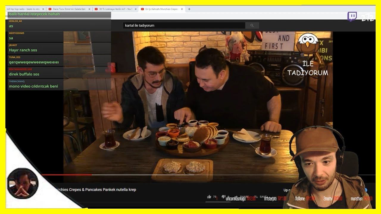 Yorekok Kartal İle Tadıyorum Videolarını İzliyor