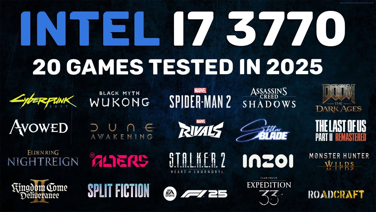Intel i7 3770 in 2025 - 20 Games Tested
