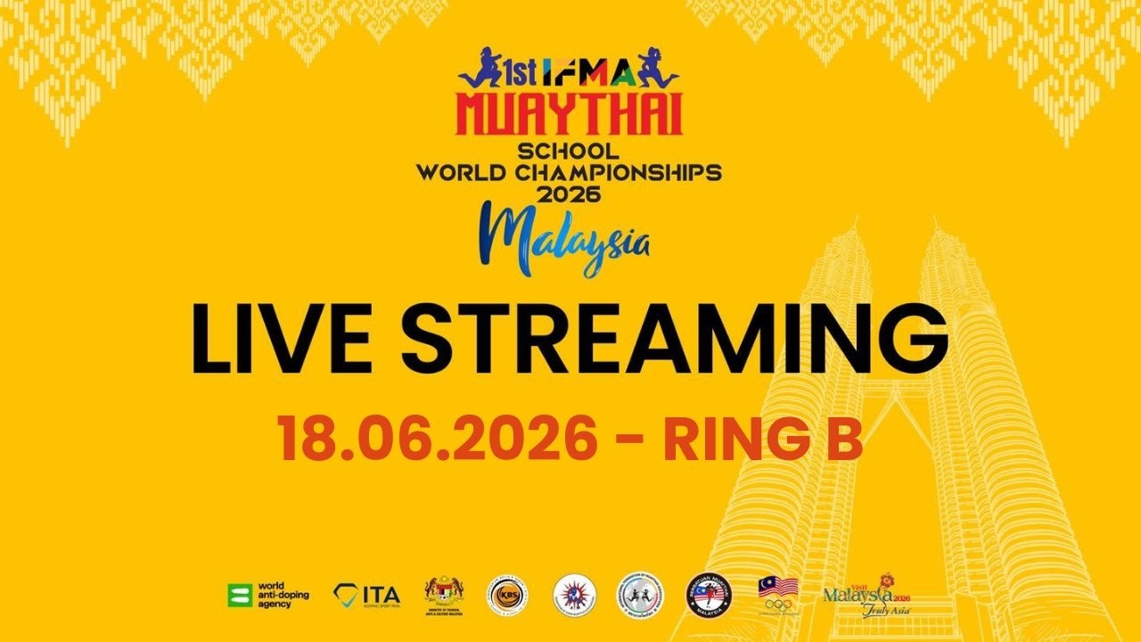LIVE | Ring B | IFMA Muaythai School World Championships 2026 | Day 1 | 18 June 2026