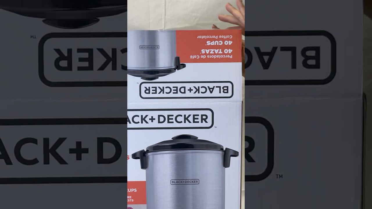 #unboxing Percoladora de caf&eacute; Black & Decker de 40 tazas.