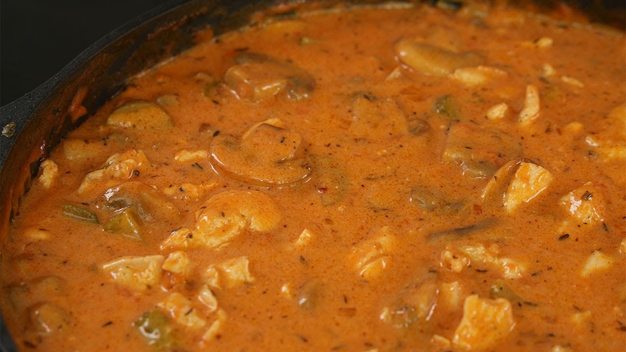 Neodolatelný recept na kuřecí stroganoff, jde to i z kuřecího masa