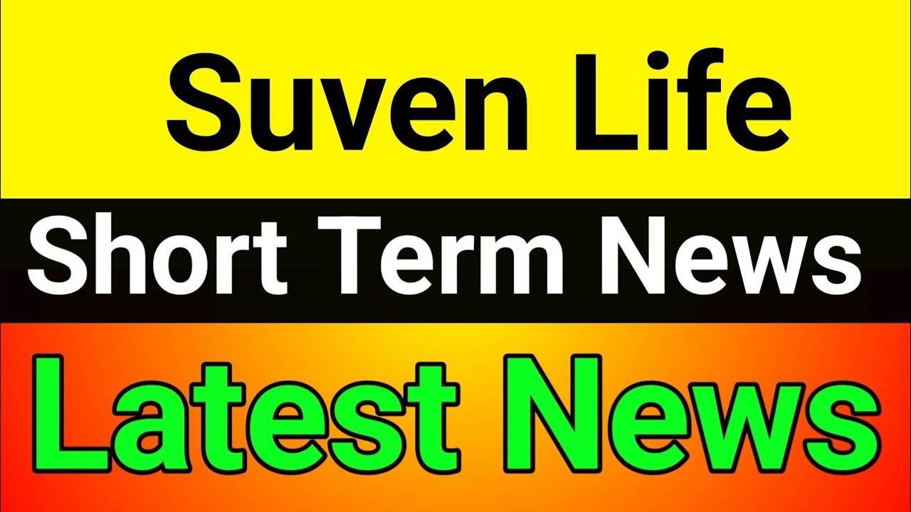 Suven Life share latest news🪀 suven life sciences share