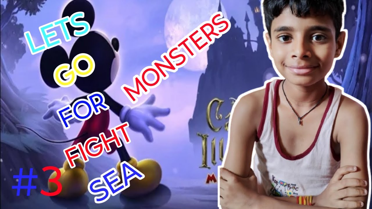 I fight a sea monsters in castle of illusion 😁😄😂🔥