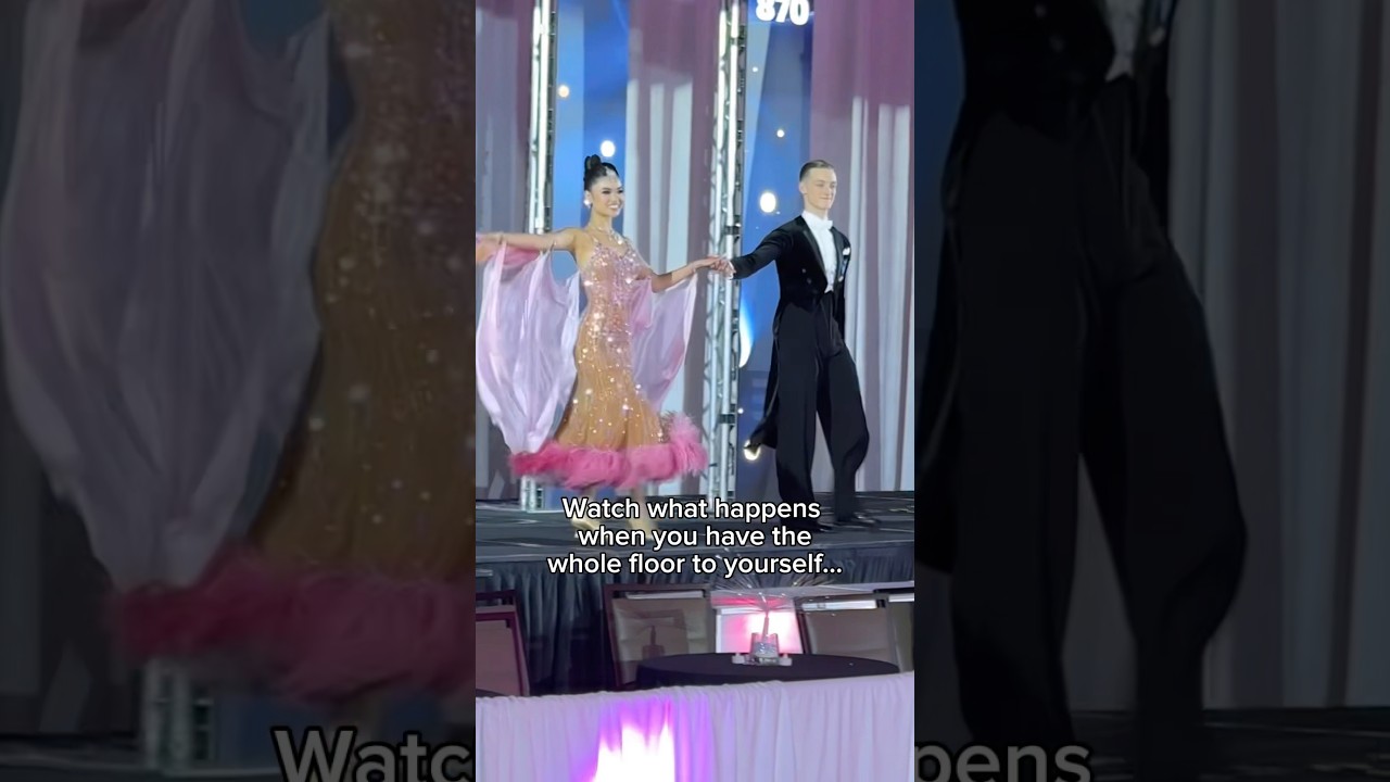 Does this make dancing a sport??😅🏃🏃&zwj;♀️💨 #ballroom #couple #quickstep #dress #dance #dwts