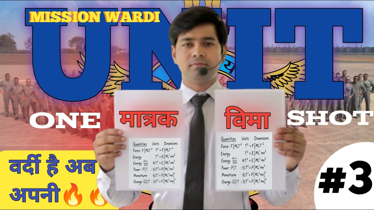 UNIT AND DIMENSION  CHAPTER 3 MISSION WARDY  BY SATYA PRIYA SIR