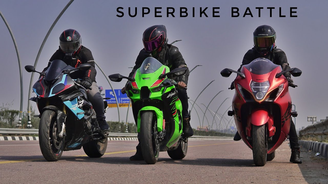 Bmw S1000RR Vs Kawasaki Zx10R Vs HayaBusa | Which Is Most Powerful??