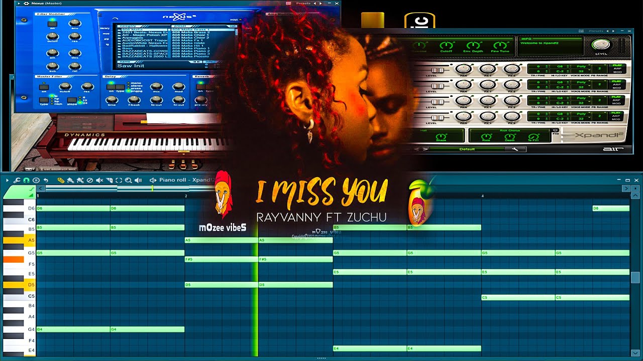 Rayvanny Ft Zuchu - I Miss You beat Remake in FL STUDIO 20 tutorial (MAFUNZO) A-Z