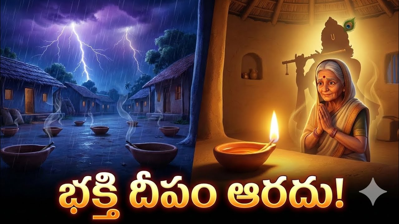భక్తి దీపం ఆరదు!! జై శ్రీకృష్ణ!! #kidsstories #devotional #jaisrikrishna 