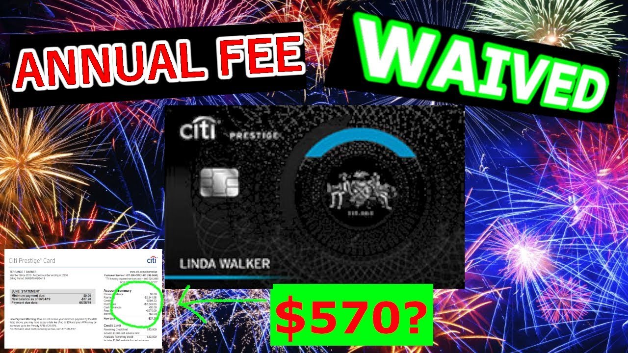 Citi Prestige BREAKING NEWS | $495 Annual Fee WAIVED???