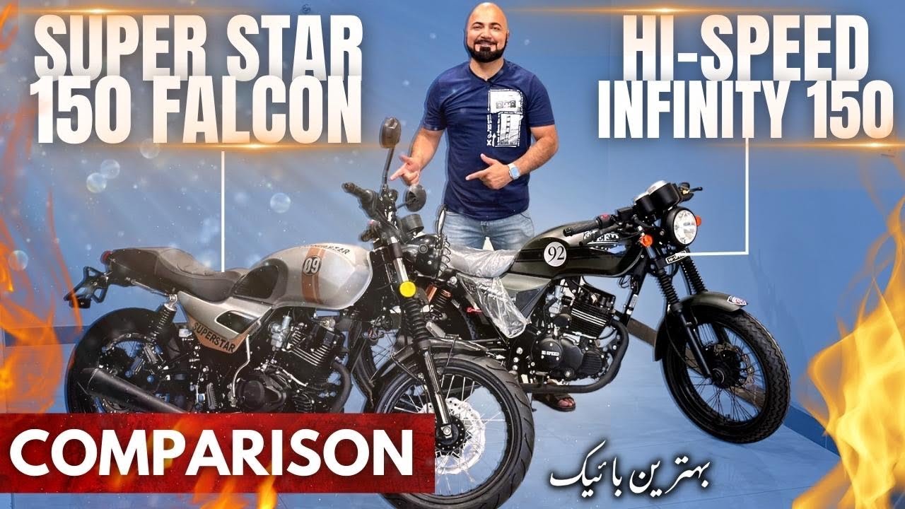 SUPER STAR 150 FALCON VS HI-SPEED INFINITY 150 CC DETALED COMPARISON | PRICE FEATURES AVAILABILITY |