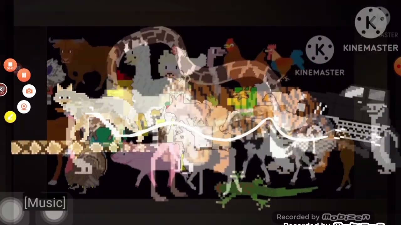Pixel stempede animal I Am Cat game