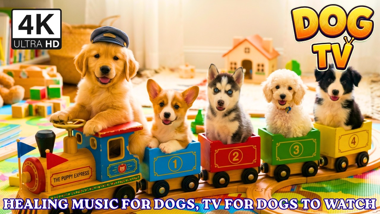 Spring Dog Cartoon in Colors They Can See! 💤🐶 All-Day Anti-Boredom Videos for Home Alone Dogs