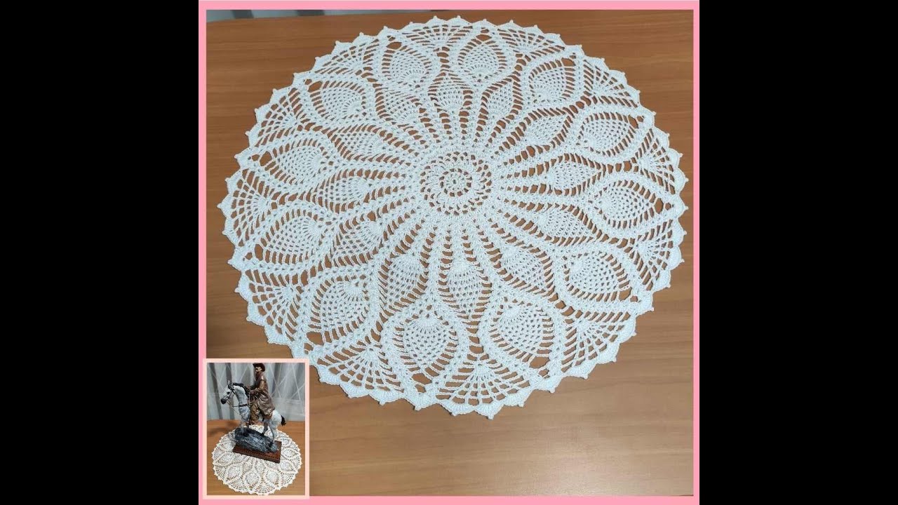 TAPETE / CARPETA PIÑAS U HOJAS (PARTE 2) TEJIDO A CROCHET FÁCIL DE HACER