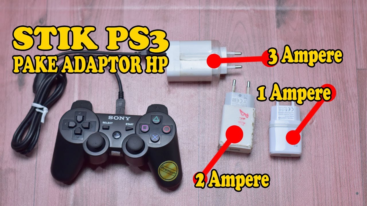 Cara Cas Stik PS3 Pake Adaptor HP