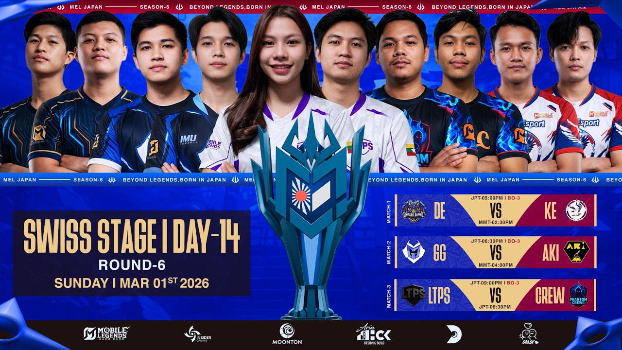 🔴 LIVE: MEL JAPAN Season-6 | Swiss Stage Day-14