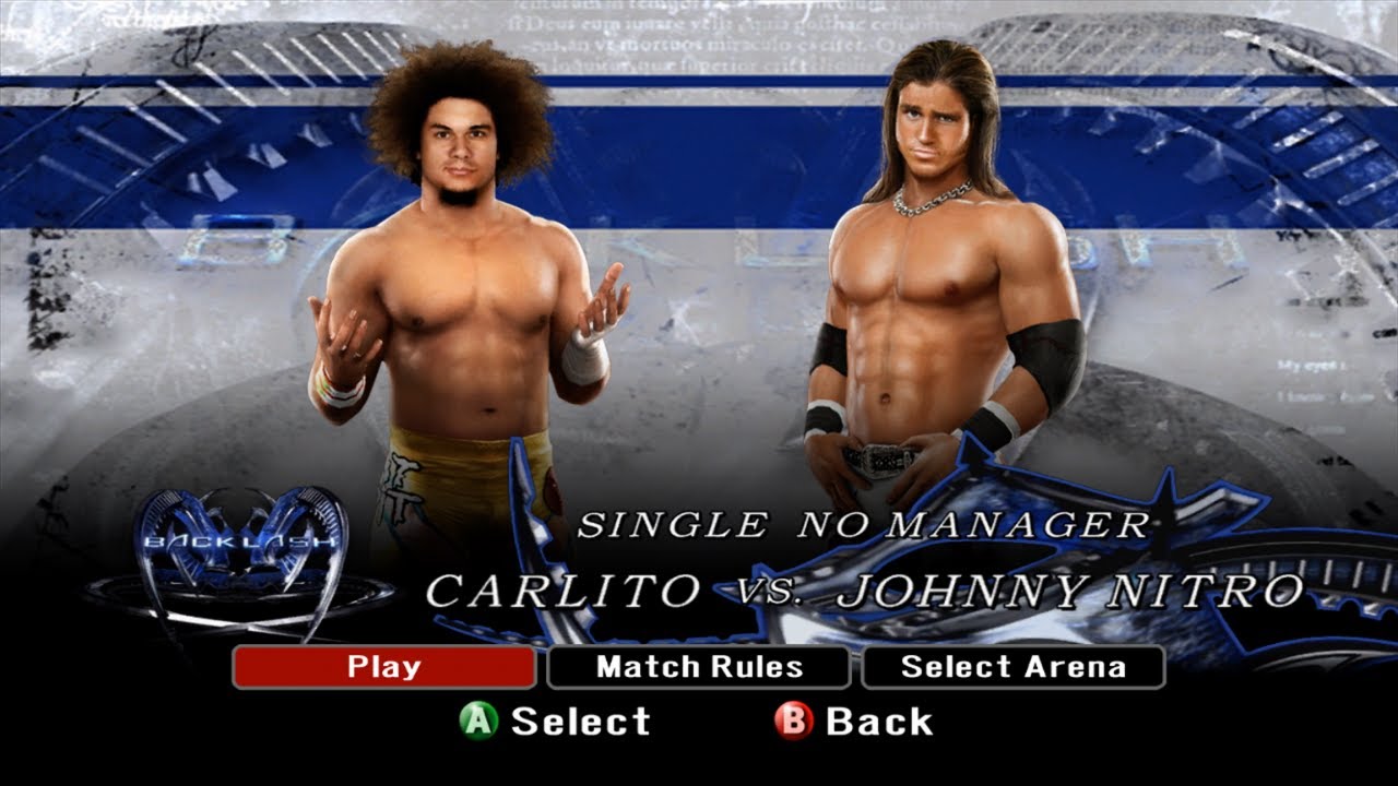WWE SmackDown vs. RAW 2008 - Карлито против Джонни Нитро