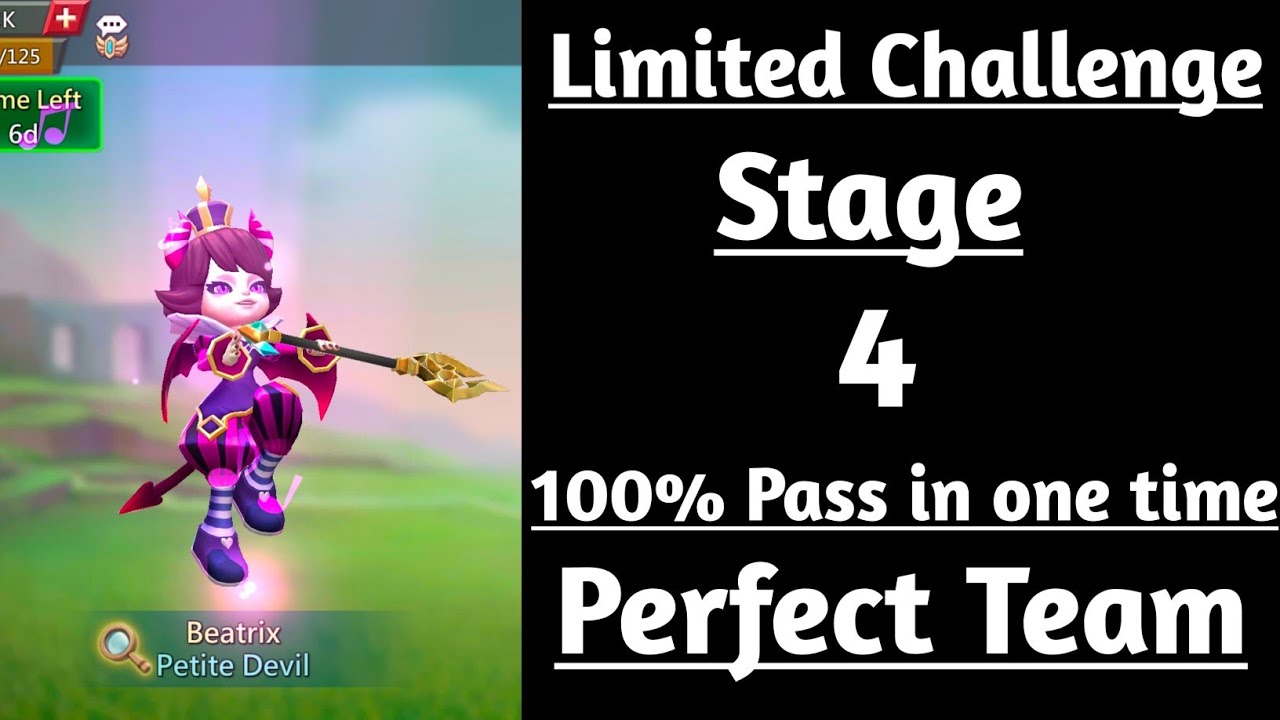 Lords mobile Petite Devil Limited challenge stage 4 Auto|Trick vs Trick Stage 4 Auto