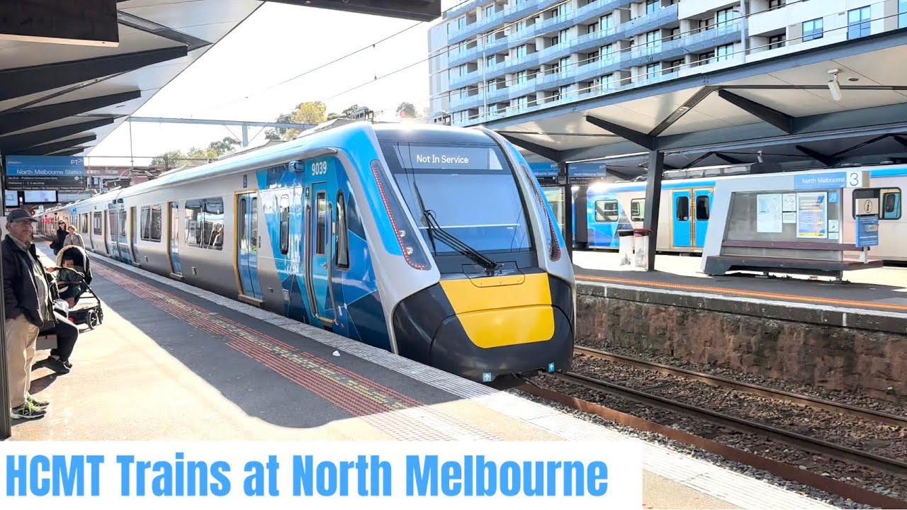 HCMT’s at North Melbourne before Metro Tunnel’s Big Switch!