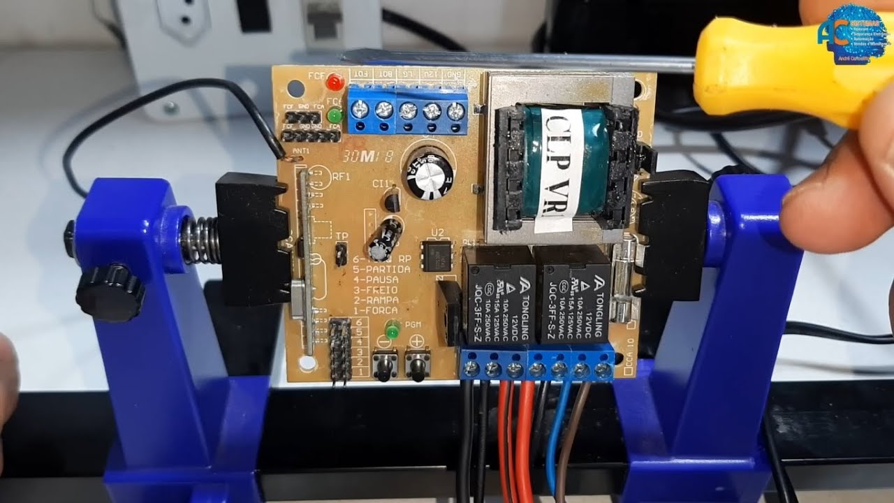 Como consertar placa de motor portão eletrônico