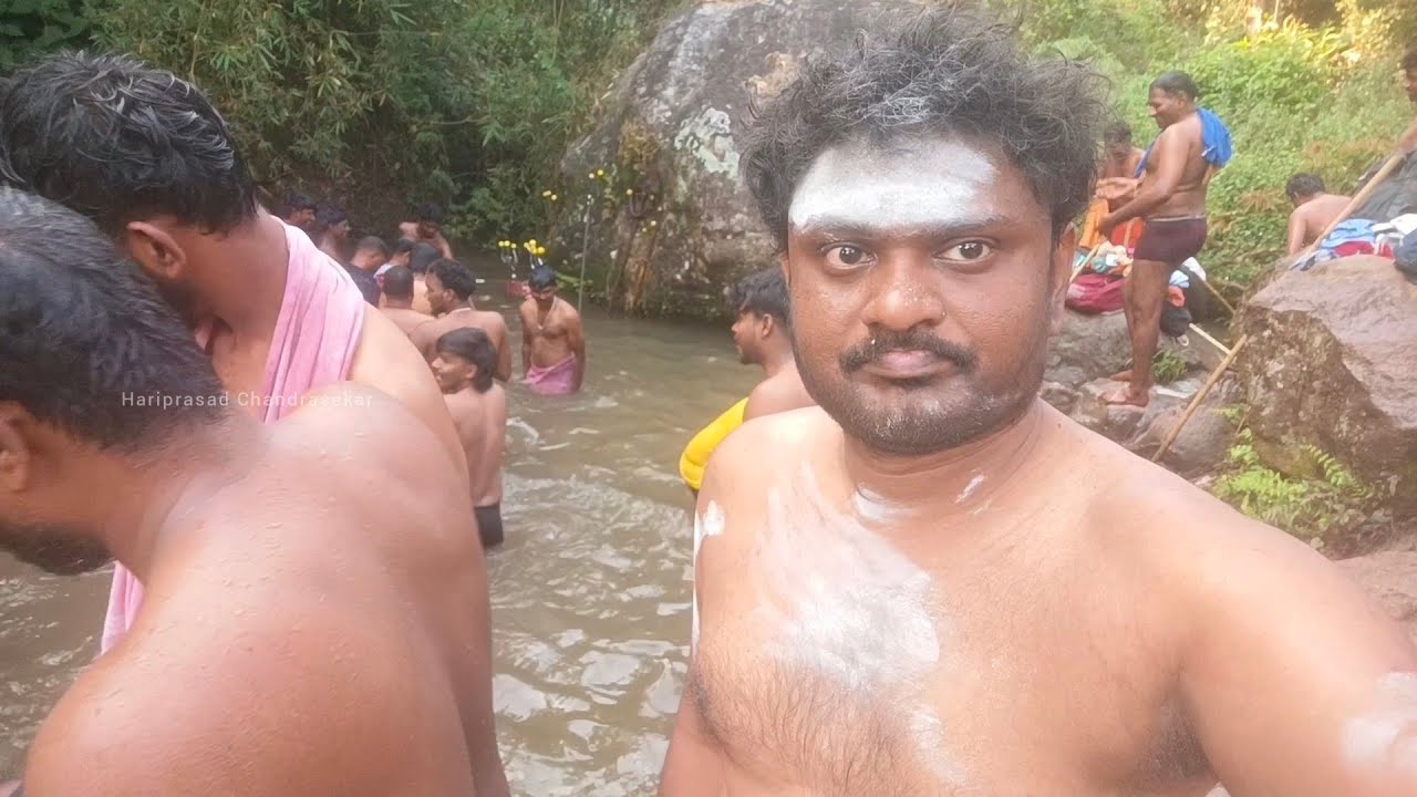 வெள்ளியங்கிரி மலை ஏறிய கலைப்பு நீங்க குளிர்ந்த ஆண்டி சுனை குளியல்
