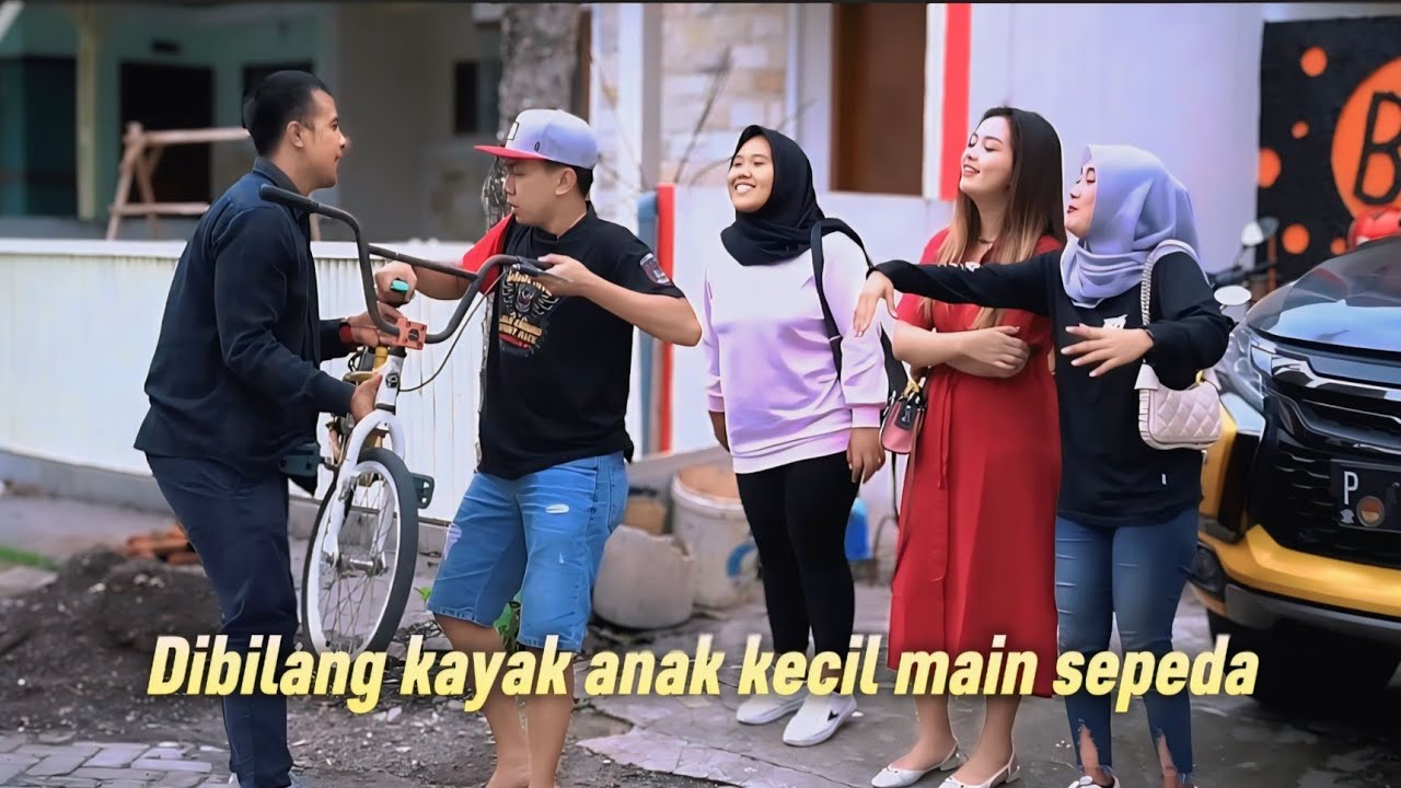 BOS MUDA DIBULLY DAN DIBILANG KAYAK ANAK KECIL OLEH TEMAN2NYA KARENA NAIK SEPEDA PANCAL