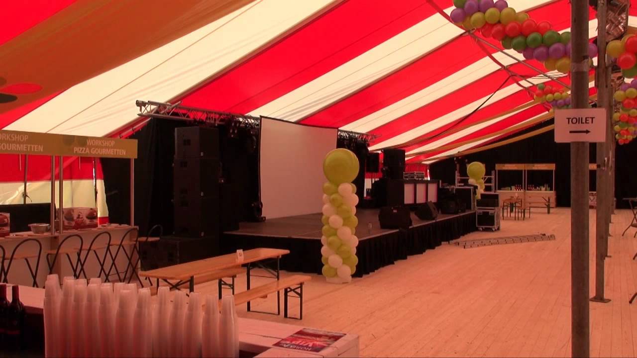 Opbouw spantent PLUS-feest