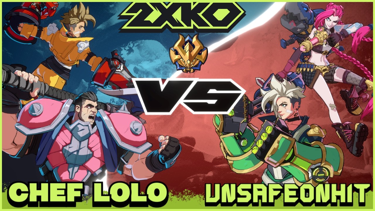 2XKO ▰ Chef Lolo (Vi/Darius) vs UnsafeOnHit (Jinx/Vi) - High Level Gameplay