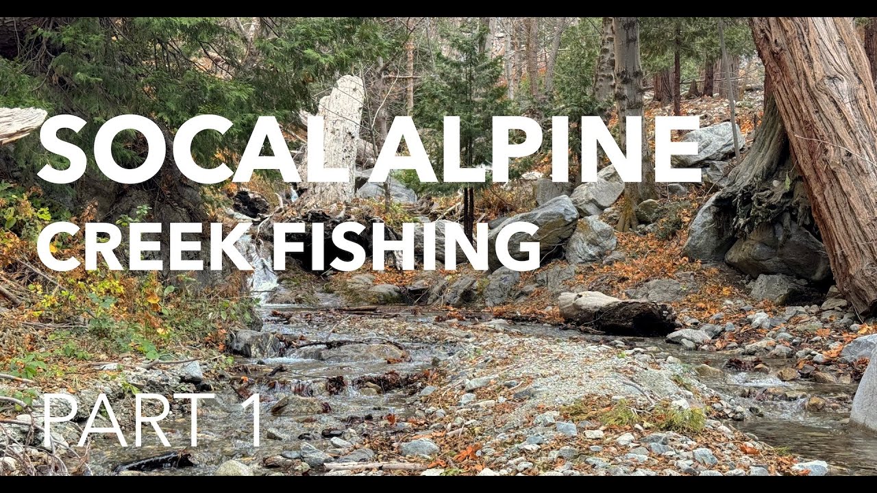 Ловля крупной форели нахлыстом на Тенкара в крошечном ручье (Socal Alpine Tenkara, часть 1)