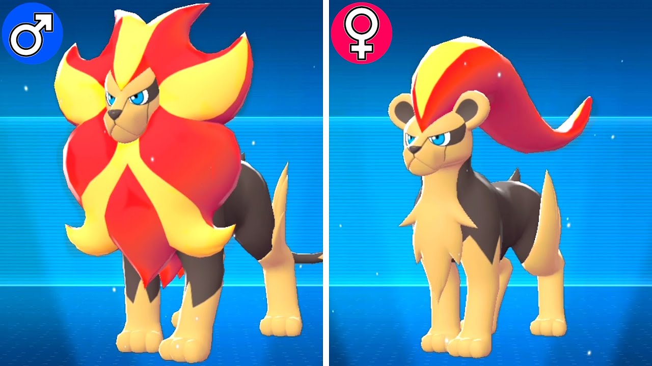 Pok&eacute;mon Legends Z-A - All Gender Differences