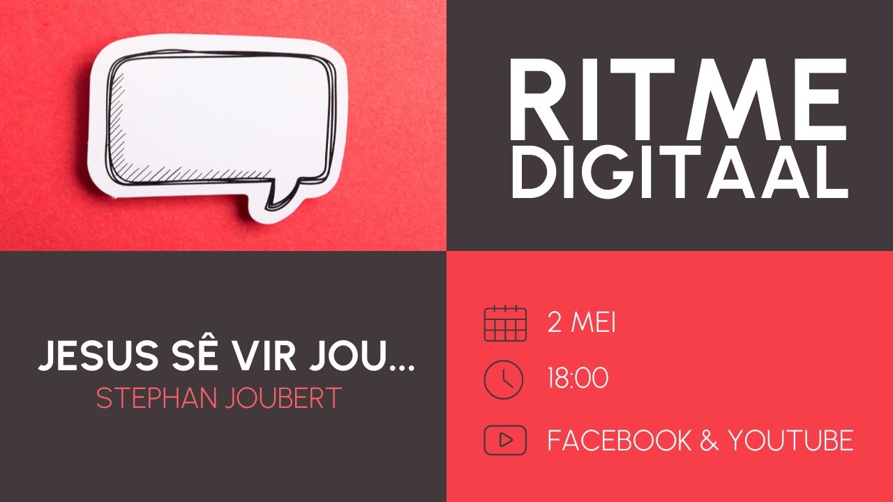 RITME Digitaal | Jesus sê vir jou