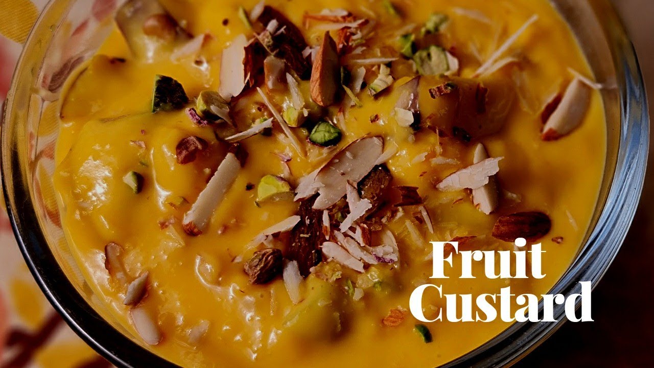 FRUIT CUSTARD RECIPE | SUMMER DESSERT| HOW TO MAKE FRUIT CUSTARD AT HOME
