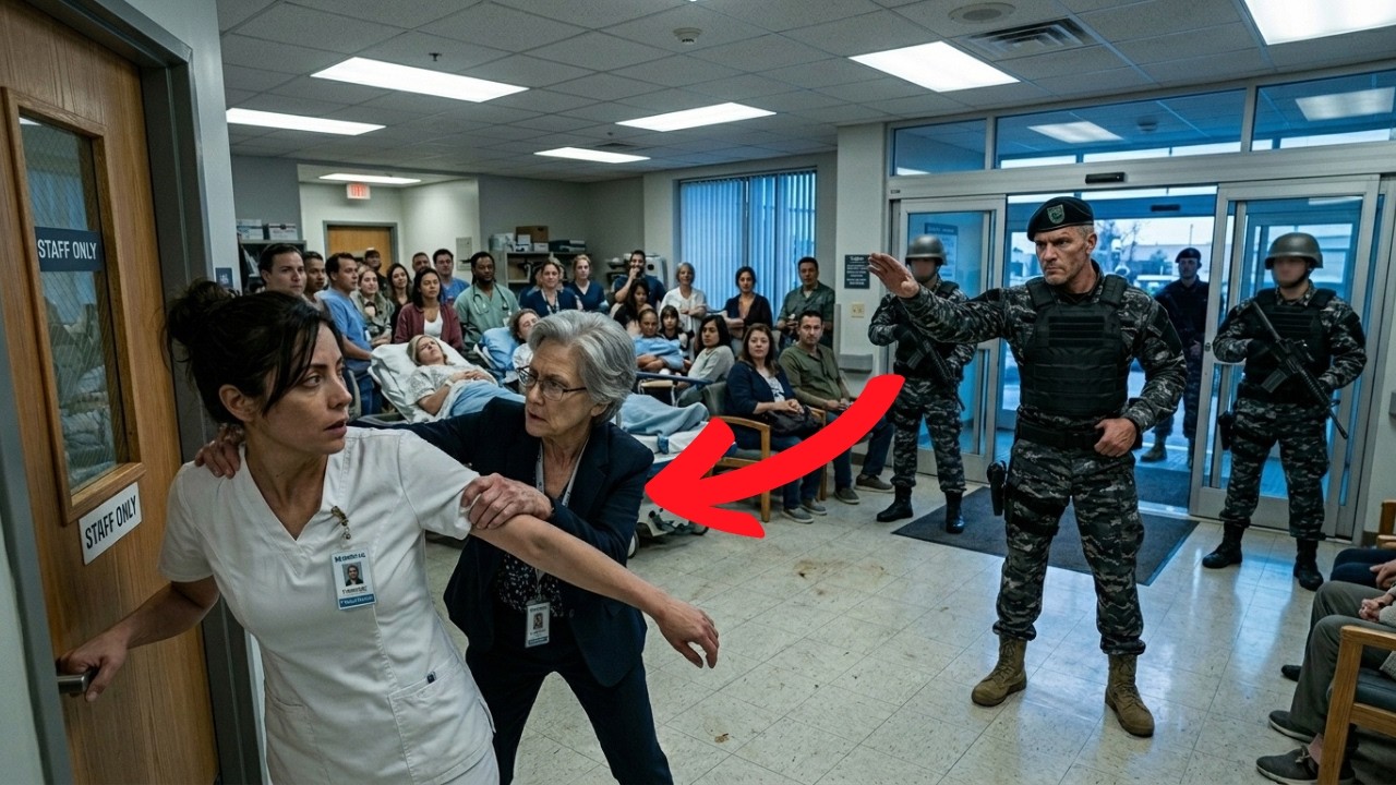 La echaron del hospital delante de todos — hasta que el Ejército apareció a buscarla