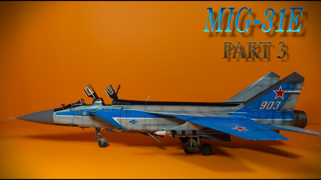 Part 3/4 MIG-31E Bordnummer 903. Ma&szlig;stab 1:48 von Firma (AMK) Aircraft Model / Avantgarde-Model Kits