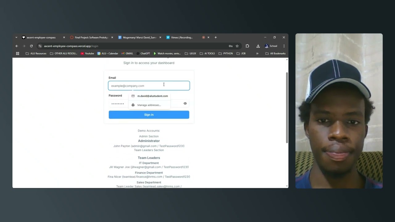 Ascent HR Compass Demo