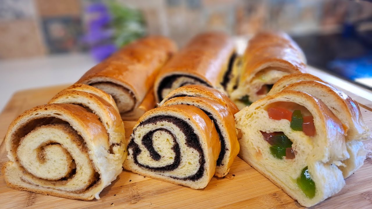 Beigli cu Nucă, Rahat și Mac (Suveacă)