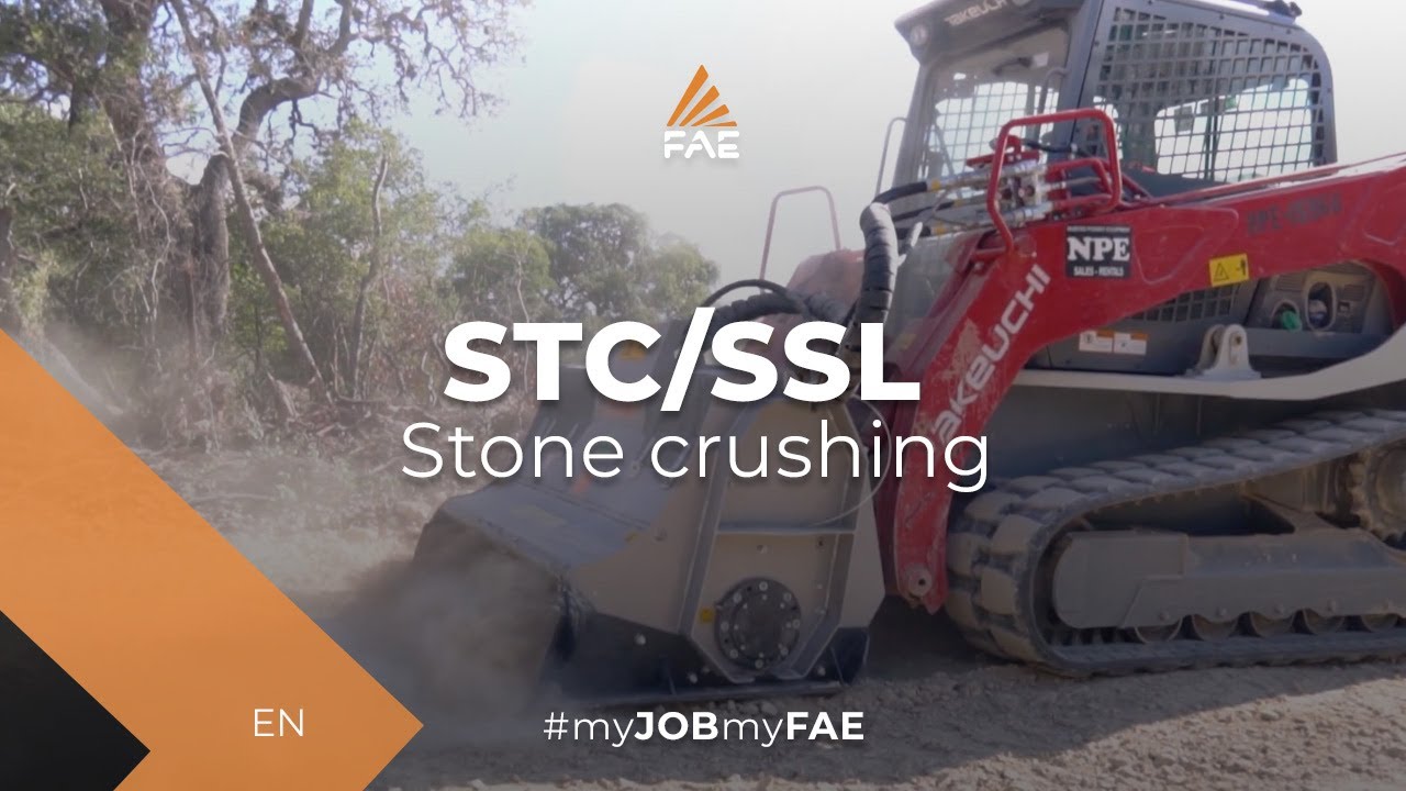 FAE STC/SSL - Stone crusher for skid steer loaders