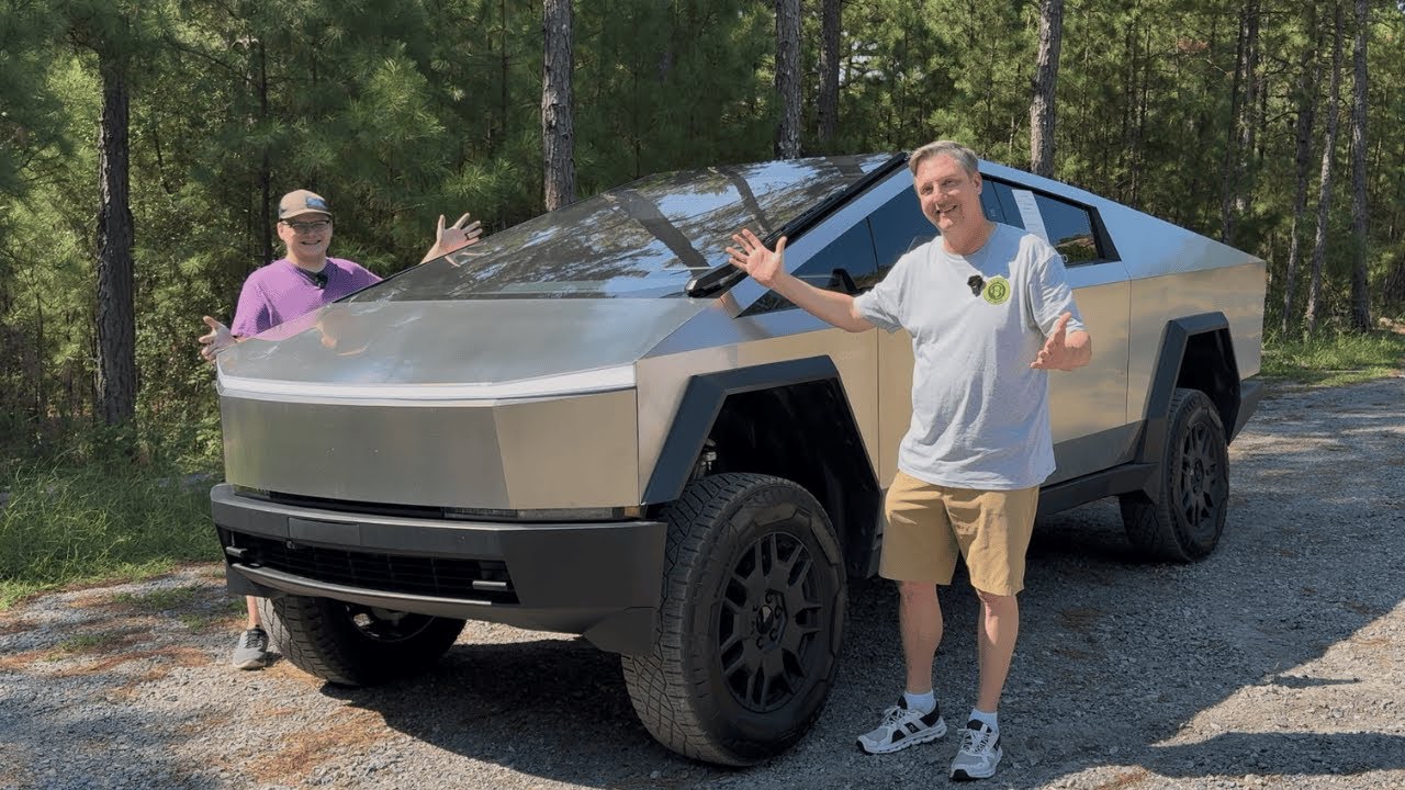We Finally Drove a Cybertruck! 2024 Tesla Cybertruck First Drive and Review