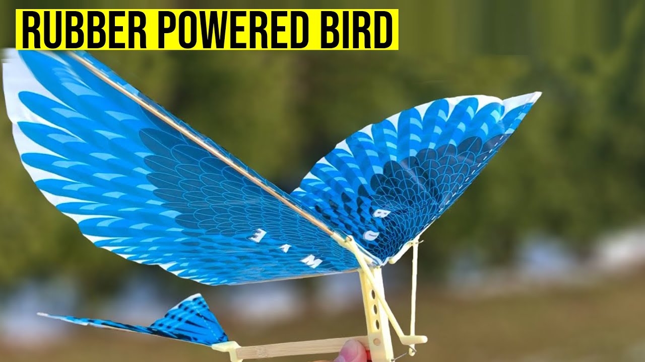 How to make rubber band powered flying bird | Flying Bird Ornithopter Mechanism #ornithopter #howto