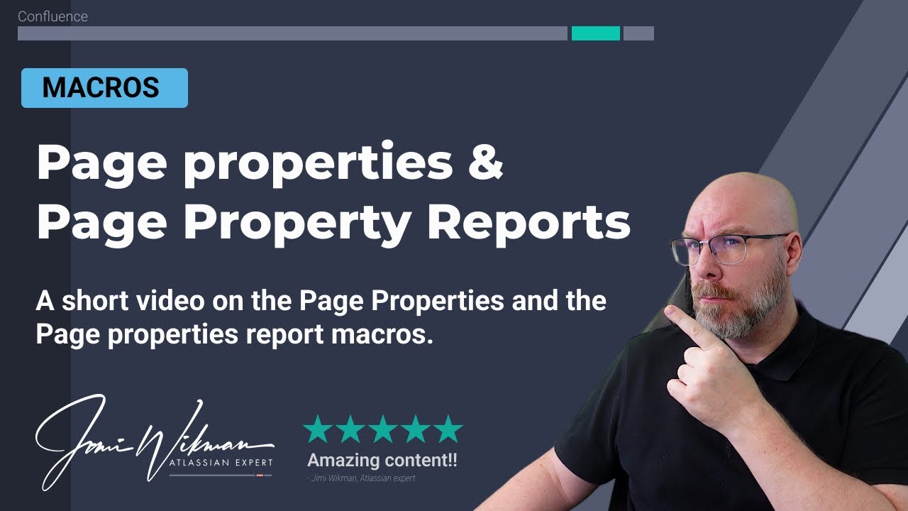 Свойства страницы Confluence и отчет о свойствах страницы.