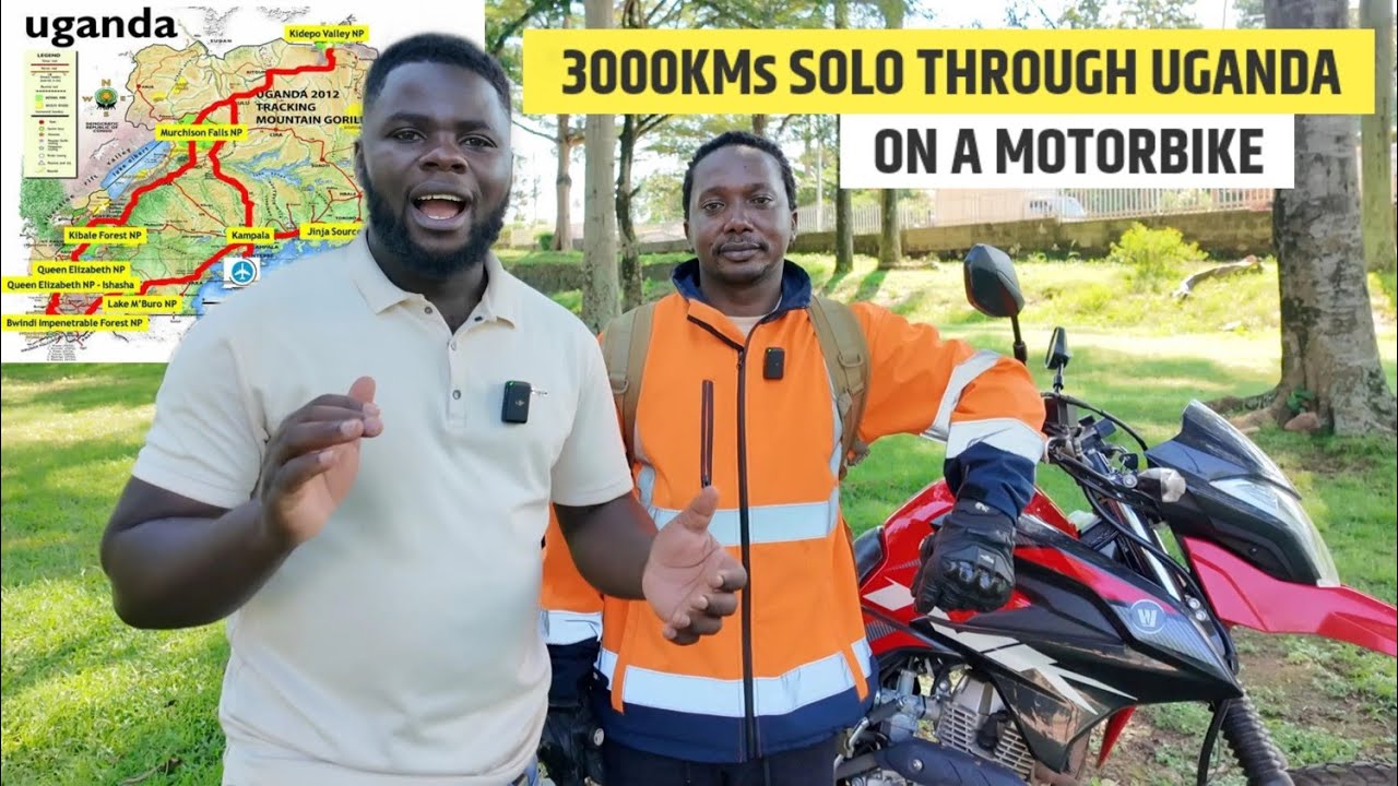 Unbelievable Adventure!! Meet a Ugandan Traveling Around The Country On a Motor Bike