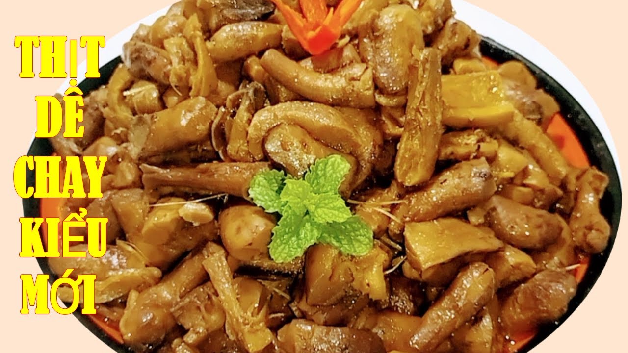 Cách CHẾ BIẾN CHÂN NẤM🍄,Tạm Gọi THỊT DÊ CHAY Kiểu Mới,MỀM GIÒN NGON😋Bếp Chay Huệ Hoàng VLog