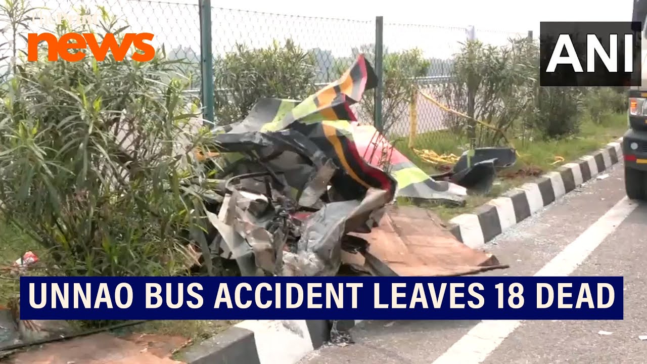 18 dead as a bus collides with milk container on Lucknow-Agra Expressway