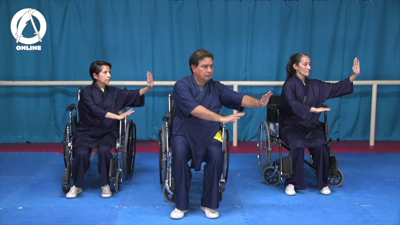 Curso especial de Qi Gong (Chi Kung) para personas sentadas o silla de ruedas. Clase gratis español