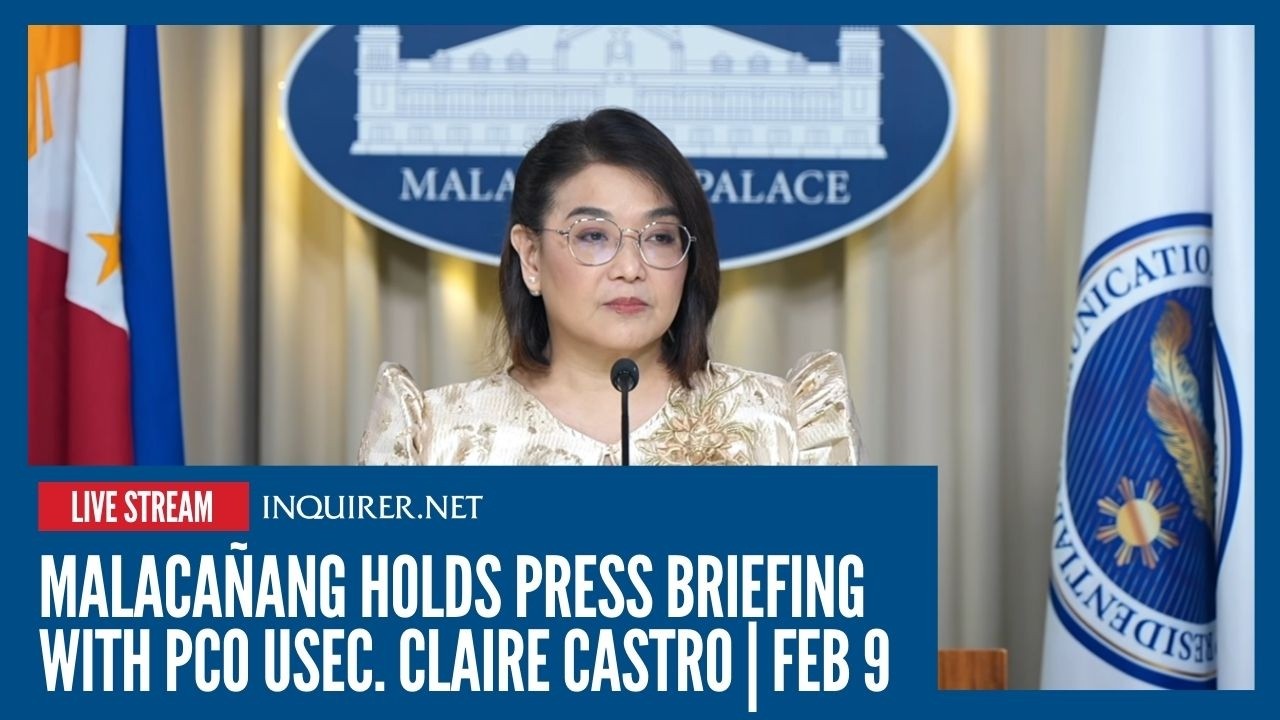 LIVE: Malacañang holds press briefing with PCO USec. Claire Castro | Feb 9