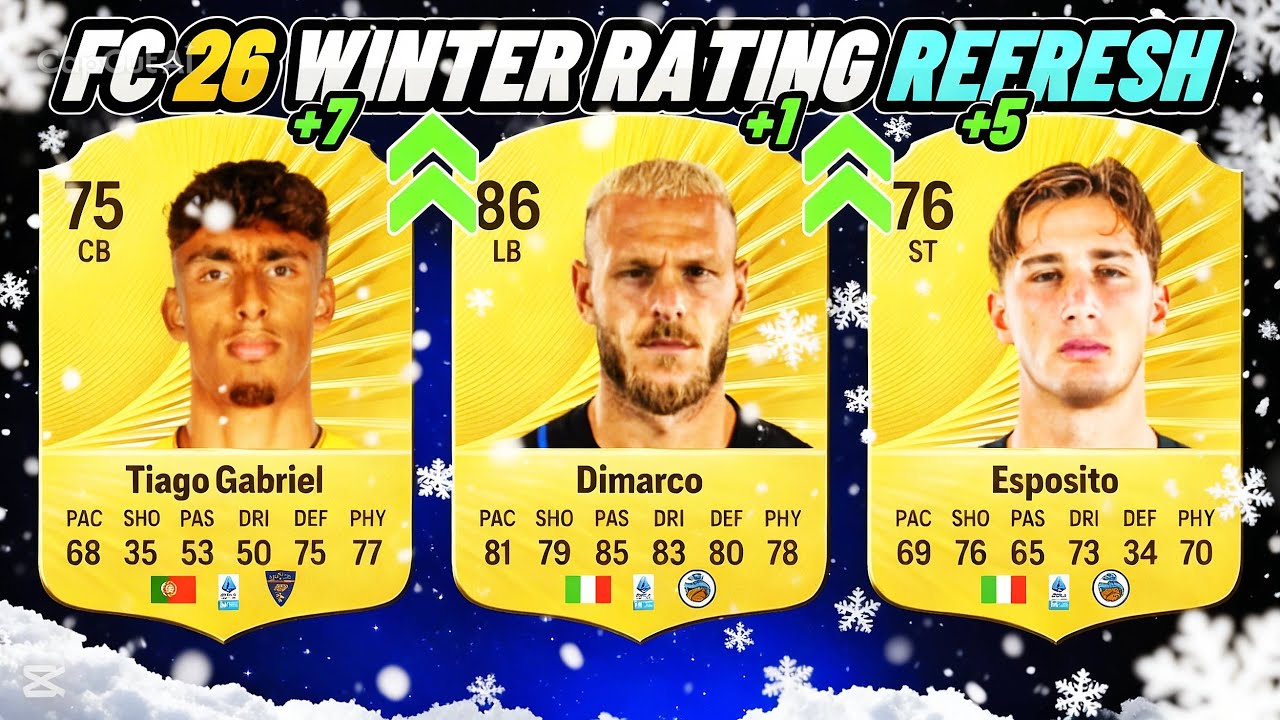 SERIE A BIGGEST UPGRADES WINTER RATING REFRESH🔥🥶 FT. DIMARCO, ESPOSITO, GABRIEL