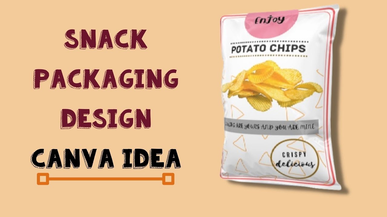 Snack Packaging Design with Canva |  Simple and Easy | Beginner