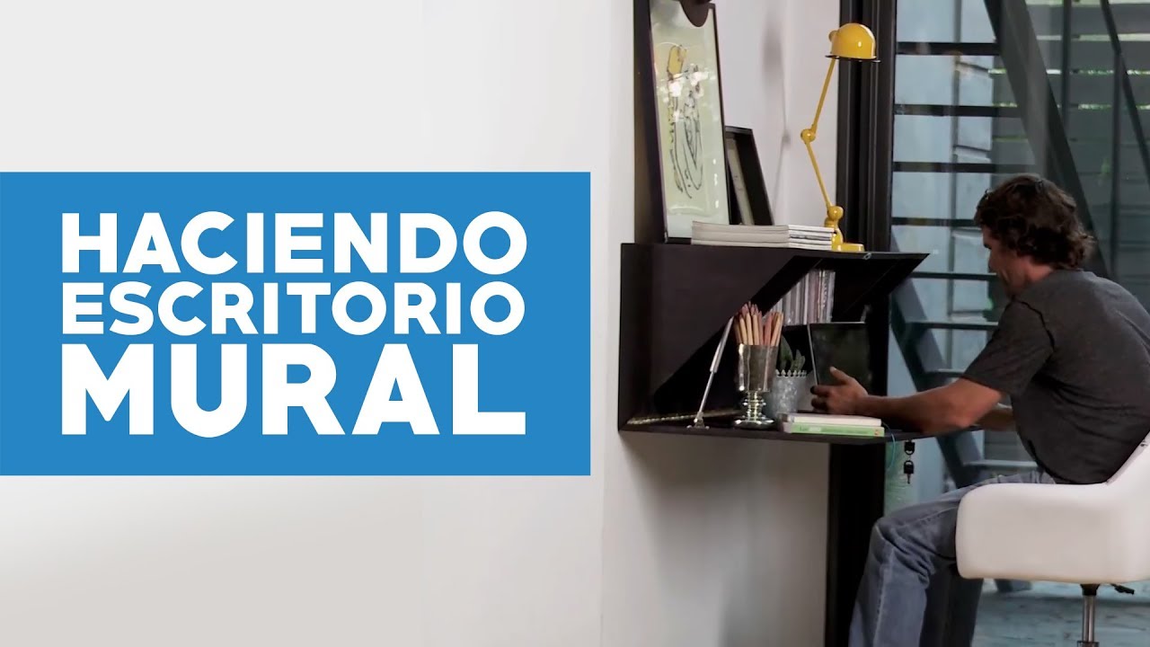 Cómo hacer un escritorio mural para espacios pequeños