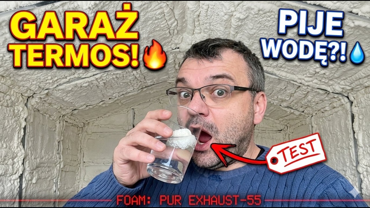 Mój garaż jak TERMOS! ❄️ Piana PUR w akcji i wielki test chłonności